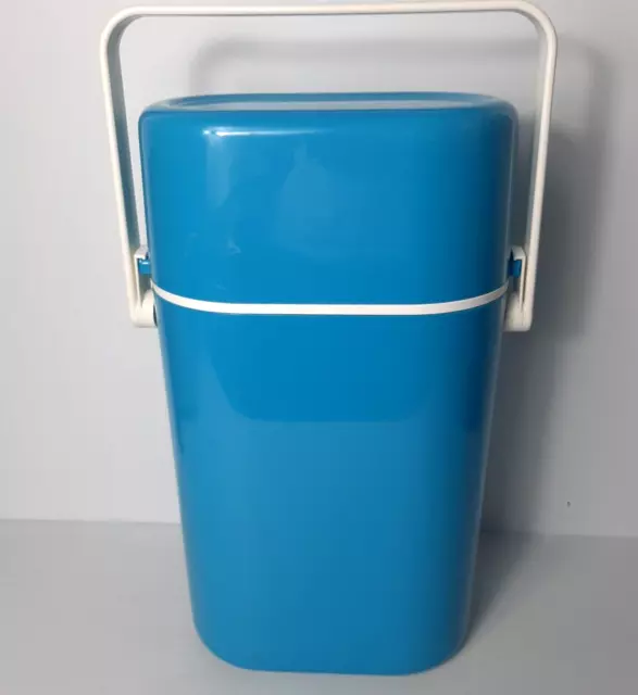 Vintage Decor Wine Cooler Carrier Blue Retro 2 Bottle BYO Insulated