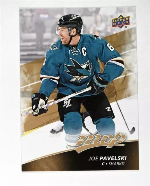 2017-18 Upper Deck MVP Base #204 Joe Pavelski SP - San Jose Sharks