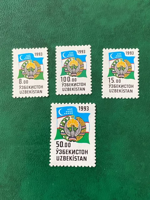 🇺🇿 Uzbekistan - 1993 - coat of arms definitives - MNH