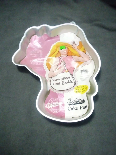 Vintage 1986 Mattel Barbie Wilton Cake Pan 2105-2250 birthday Fiesta decorate