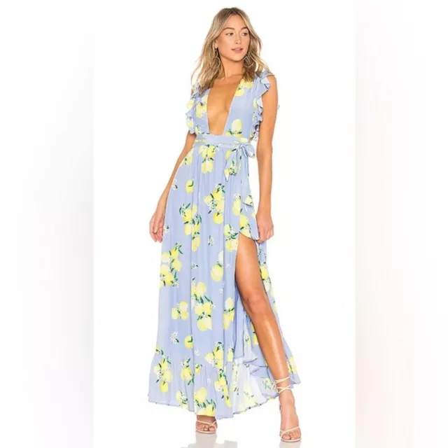 Majorelle Sweet Pea Dress in Blue Lemon