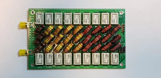 HF BPF, band pass filter, RTL SDR HERMES ODYSSEY HiQSDR Red Pitaya transceiver