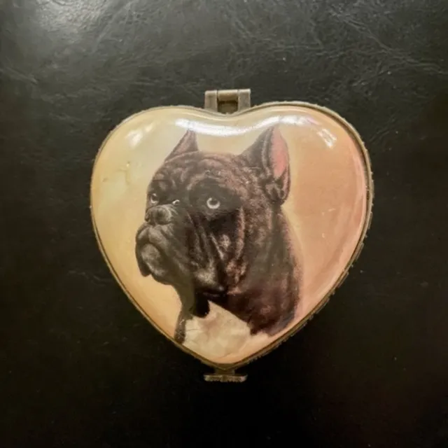 Boxer heart trinket box.