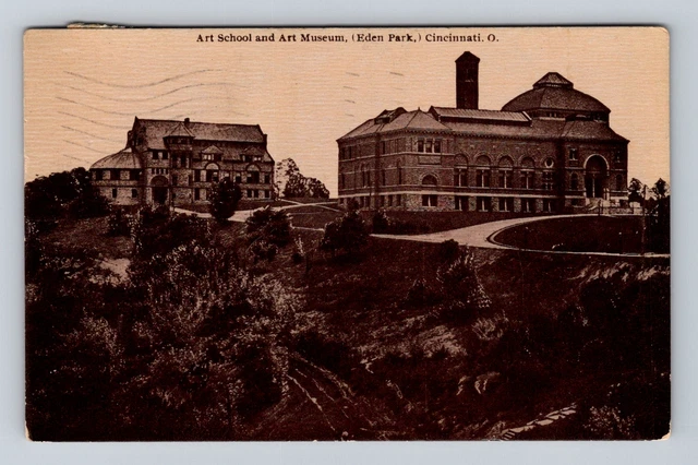 Cincinnati OH-Ohio, Art School, Art Museum, Antique, Vintage c1917 Postcard