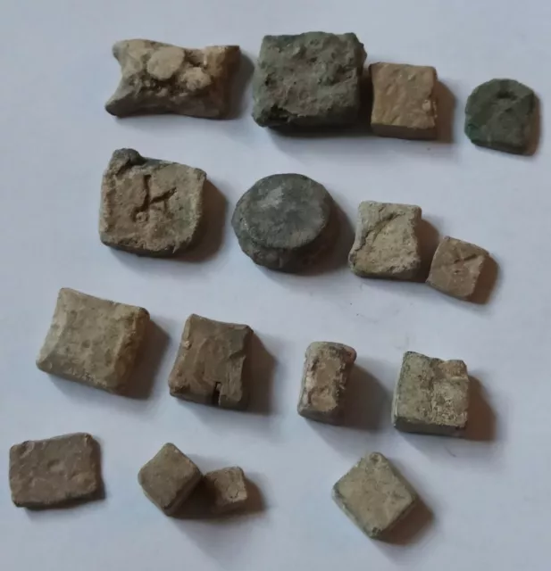 Group Of Early Byzantine Lead Weights Unit Of Measurement ,,Exaguia" 500-700 Ad