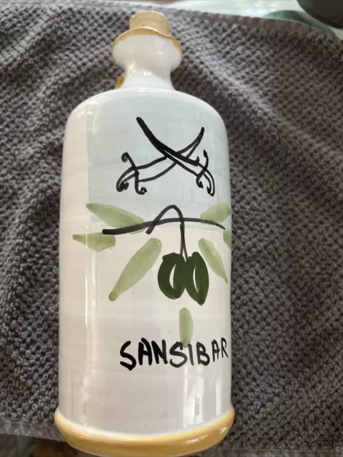 Sansibar Sylt - Tonflasche - Olivenöl Flasche -