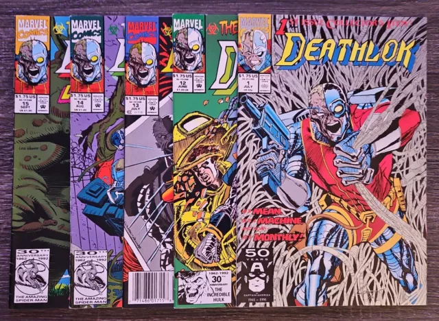 Deathlok #1 - Key 1st Issue + #12 13 14 15 Complete Biohazard Agenda Series 1-4