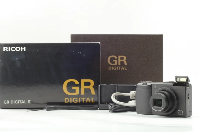 [ MINT in Box ] RICOH GR DIGITAL III 3 10.0MP Compact Camera Black From JAPAN