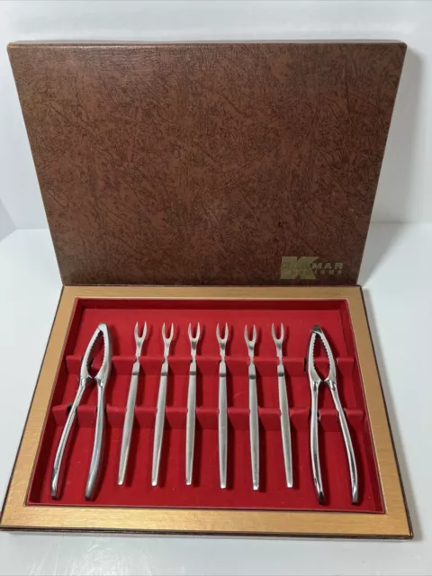 Vintage KALMAR Designs 8 Piece Stainless Steel Set - Italy