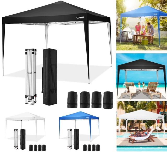 Pavillon 3x3m Wasserdicht Partyzelt Gartenzelt UV Faltpavillon Popup faltbar NEU 9