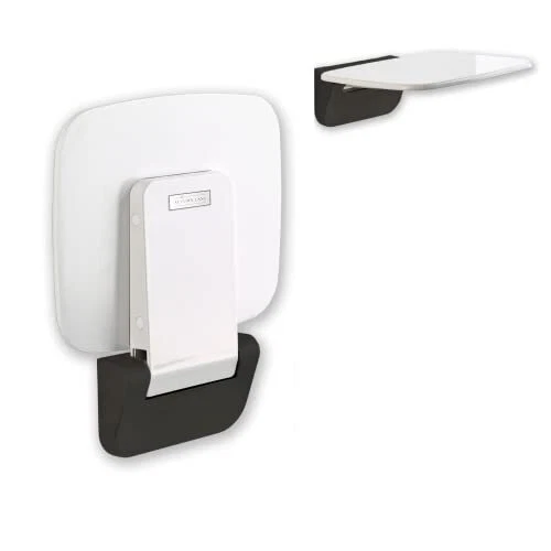 Folding Shower Seat Wall Mounted– up to 350Lbs, Secure Folding Shower Bench, Spa
