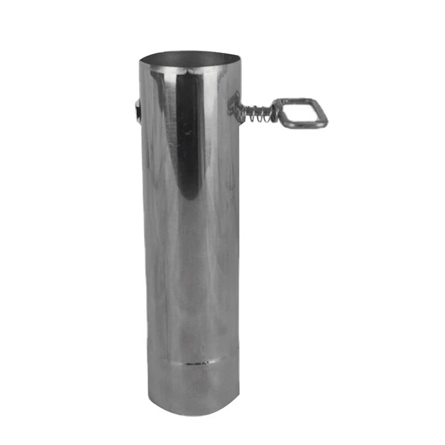 Tube De Poêle Brûleur Portable Acier Inox – 40cm – Pour Bûches Et Cheminée