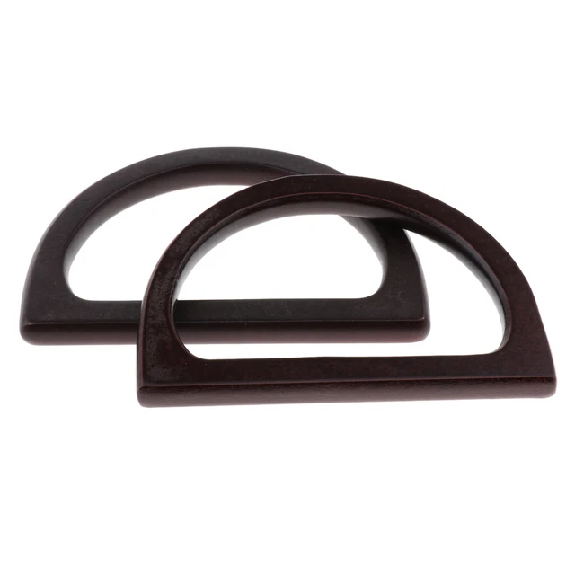 Wooden Handbag Handle 1 Pair of Bag Handles Around Purse Handles