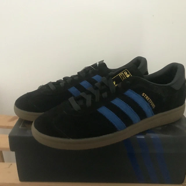 ADIDAS STRETFORD BLACK Trainers Bnib Uk 10 Us