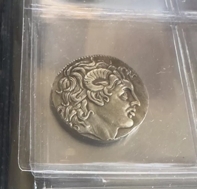 Moneta Tetradracma placcata argento Riproduzione Macedonia Greco Grecia Atene 2