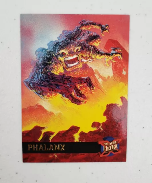 Marvel Fleer Ultra X-Men '95 Phalanx Trading Card #36 Embossed Gold Foil