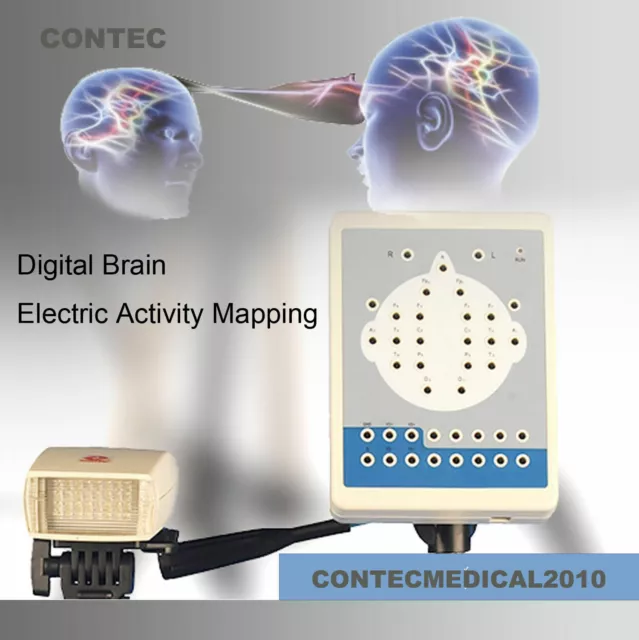 KT88 16 Channel Digital Brain Electric Activity Mapping EEG Machine SW+2 Tripods
