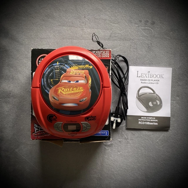 DISNEY PIXAR CARS CD Player Lightning McQueen Design by Lexibook £69.
