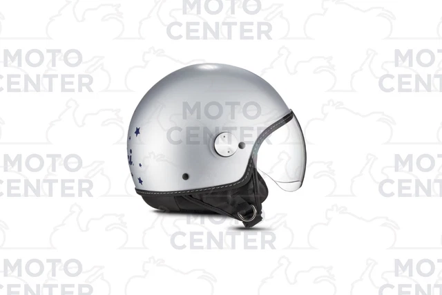 Casque PIAGGIO Demi Jet Baci Perugina Gris Opaque Taille M ( 57-58 CM
