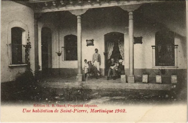 CPA AK Une habitation de Saint Pierre MARTINIQUE (1045314)