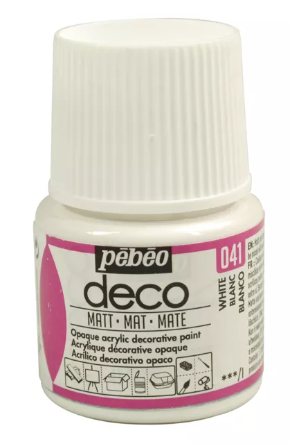 Pebeo Deco Mate Multi-Superficie Manualidades & Bricolaje Pintura Acrílica 45ml