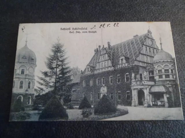 AK Schloß Schönfeld bei Dresden 1927 Ansichtskarte