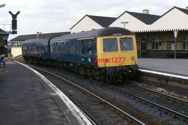 ORIGINAL RAILWAY SLIDE Class 105 50791/758 at Miles Platting £3.99 ...