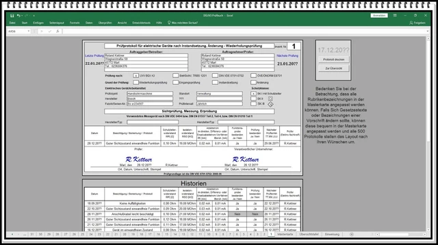 Test Protocol Reference Book For Electrical Appliance Safety (DGUV 3, VDE 0702)