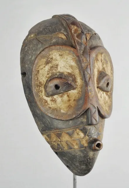 Rare initiation GOMA wood  mask Congo DRC Bembe African Tribal Art 1110