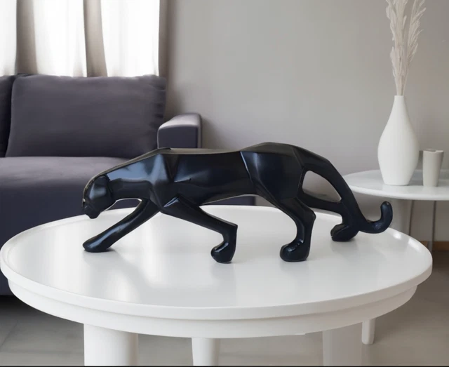 Figurine de sculpture de panthère noire, artisanat, décor de bureau || 10...