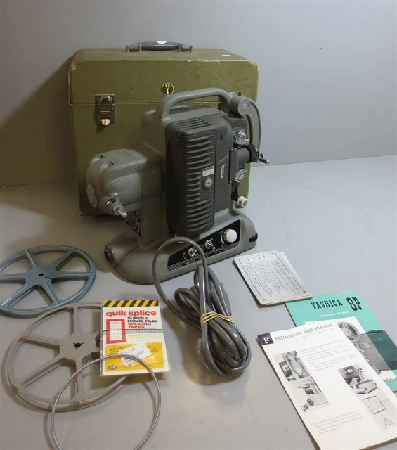 VINTAGE-YASHICA 8P-8MM FILM Projector-In Original Case-w