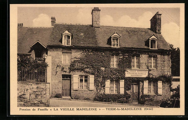 CPA Tessé-la-Madeleine, Pension de Famille La Vieille Madeleine