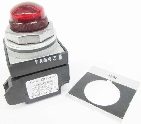 Ge CR104PLG32RA1 Neuf 120V Sur Lentille Rouge Transformer Pilote Lumière Pointe