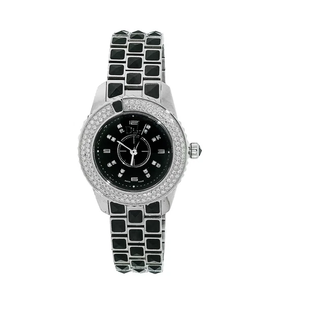 Christian Dior Christal 2 Row Diamond Bezel Cd112119M001