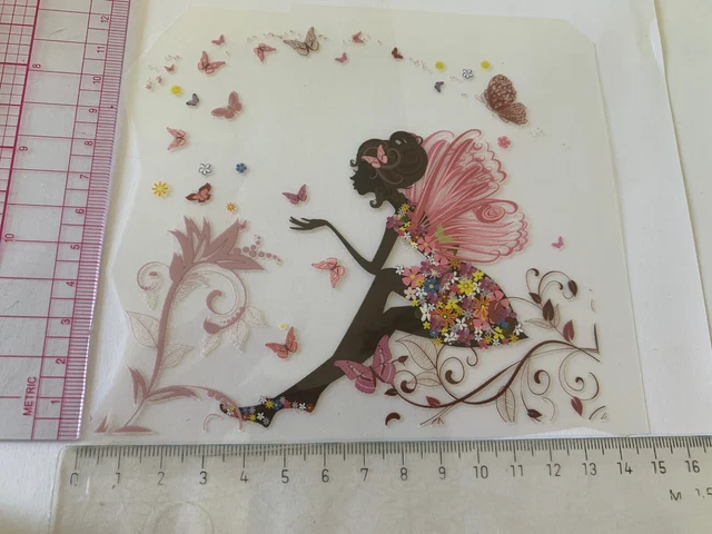 Bügelbild Fee, Schmetterlinge