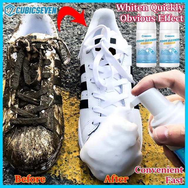 Cleaning spray for leather, cloth, canvas shoes from many types of dirt