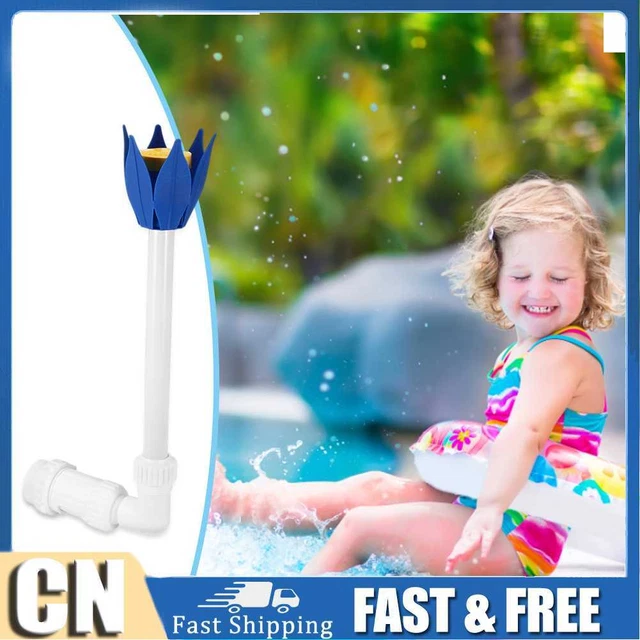 Piscina terrestre cascada de loto cabeza de flor pulverizador estanque fuente soporte