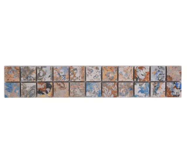 10x bordi mosaico bordo vintage mix sabbia listello decorativo