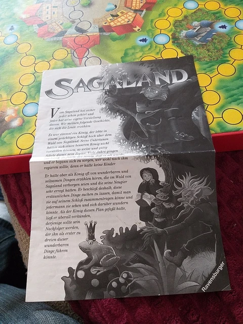 Ravensburger Sagaland 1994 Brettspiel rote Ausgabe -  guter Zustand ✅ 2