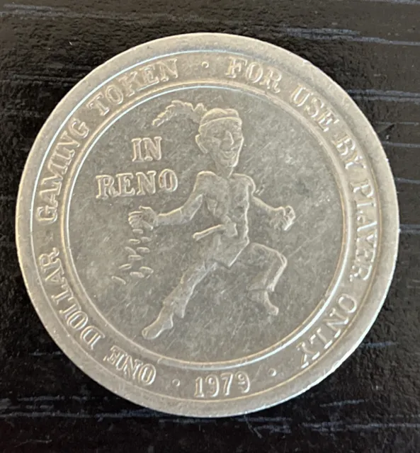 1979 CLUB CAL-NEVA RENO NEVADA $1 GAMING TOKEN Coin souvenir 2
