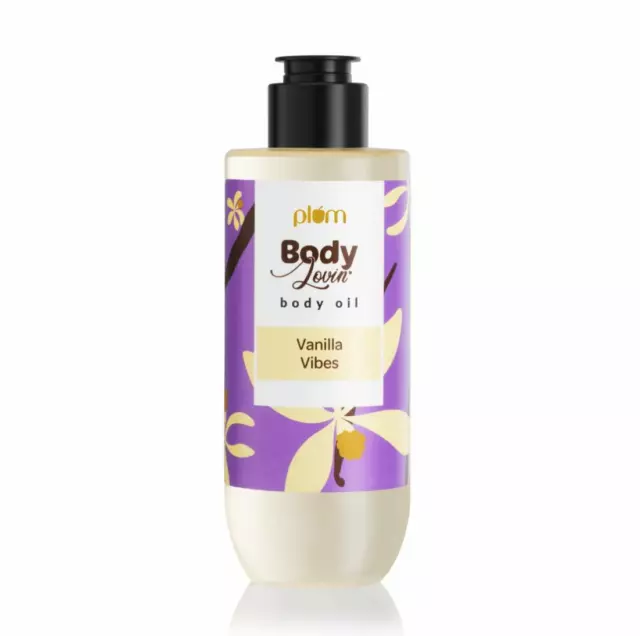 Plum BodyLovin' Vanilla Vibes Body Oil - Deep Moisture - Instant Glow - 200ml_