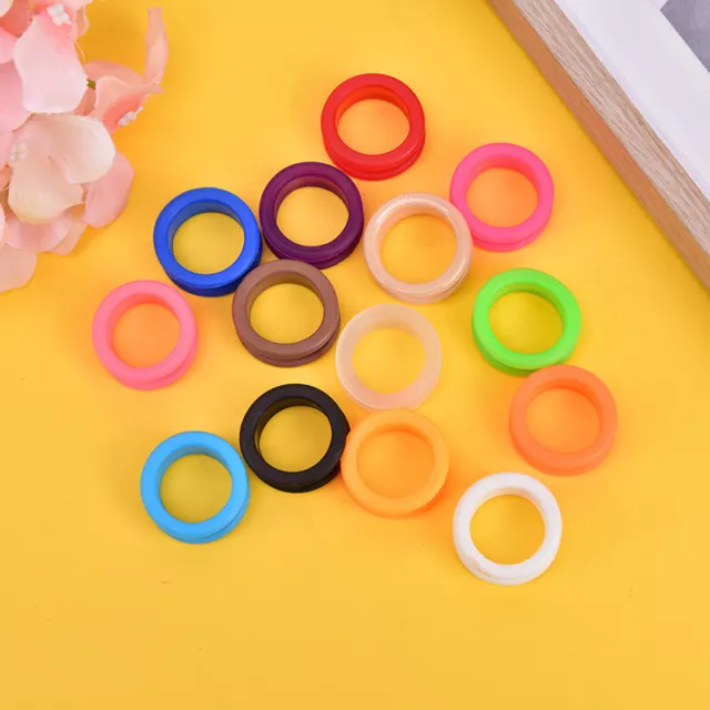 5pcs Hair Scissors Silicone Finger Rings Insert Scissors Accessories Handle-EL