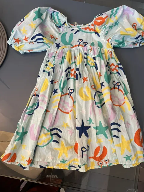 STELLA McCARTNEY KIDS Sea life print puff sleeve dress for girls 5 year