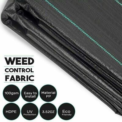 Heavy Duty Anti Weed Fabric Garden Ground Sheet Cover Mat Weed Control Membrane 2
