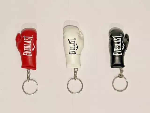 Everlast keyring 1 x Mini Boxing Glove Keyring / Keychain in Red, White & Black