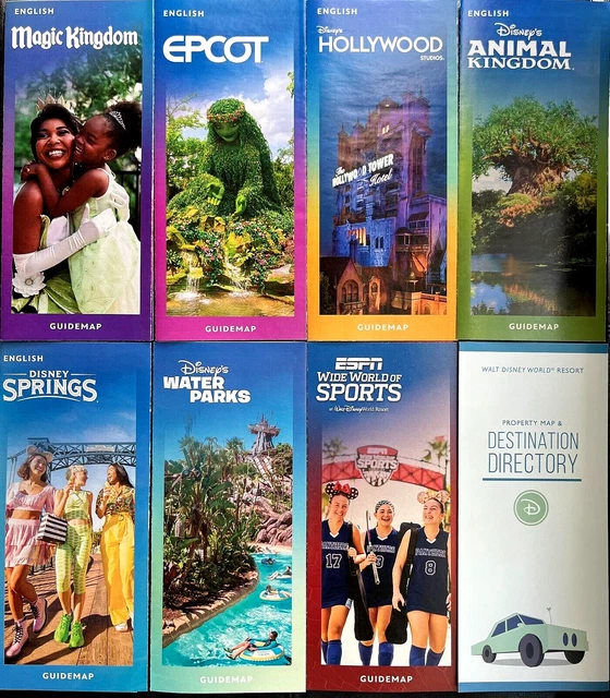 NEW 2024 WALT Disney World Theme Park Maps 8 Guide MapsNewest