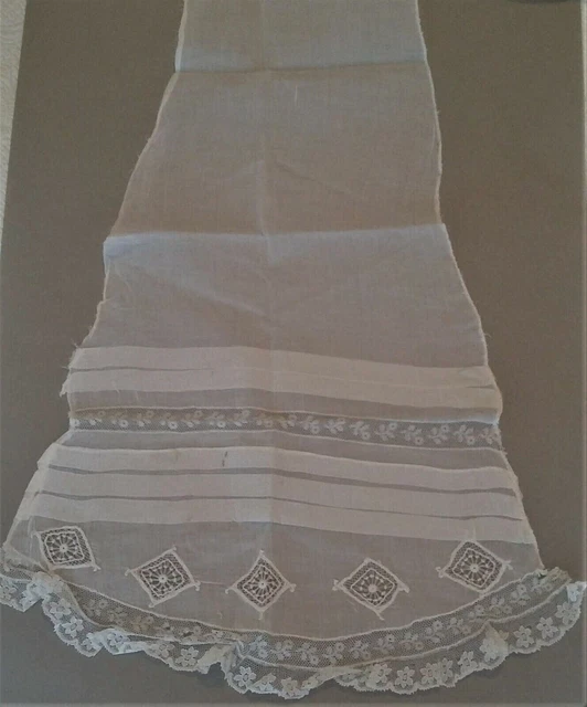 Bonito Corbata Frilled para Mujer Linón Capas Religioso Encaje
