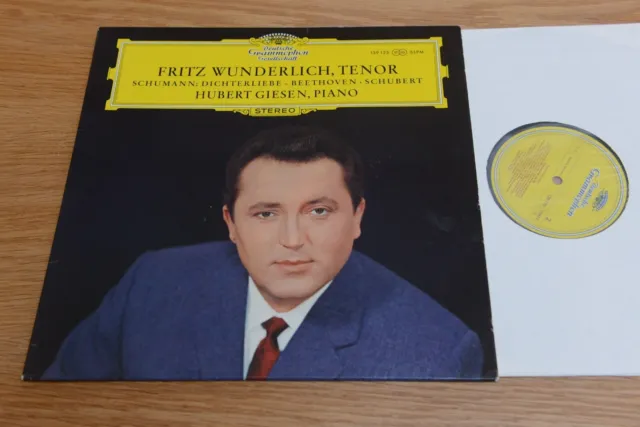 Fritz Wunderlich Hubert Giesen ‎Dichterliebe Schumann Beethoven LP DGG 139125