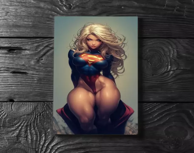 Sexy Supergirl Kara Danver DC Comic Justice League Anime Poster Print - No Frame