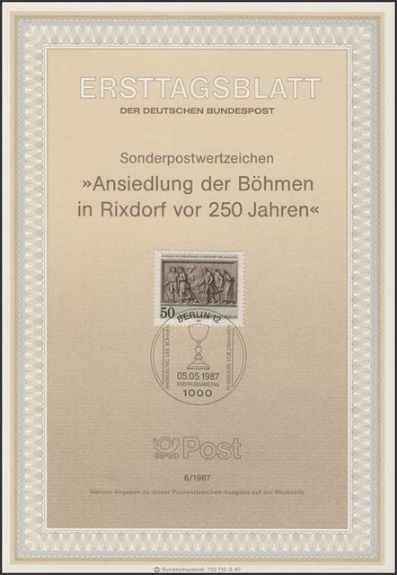 ETB 06/1987 Ansiedlung der Böhmen in Rixdorf